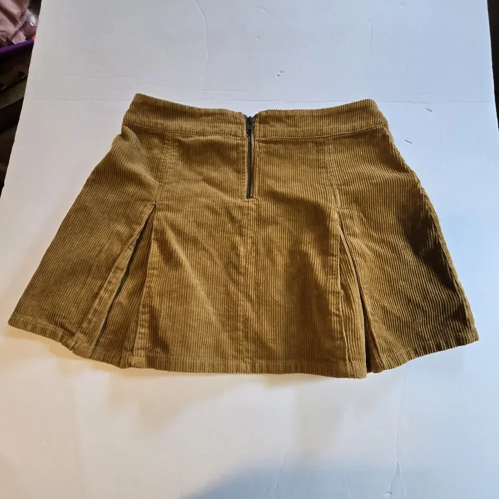 Wild Fable NWT Corduroy Mini Cargo Skirt Womens LG Tan Brown Academia Preppy - Picture 10 of 11